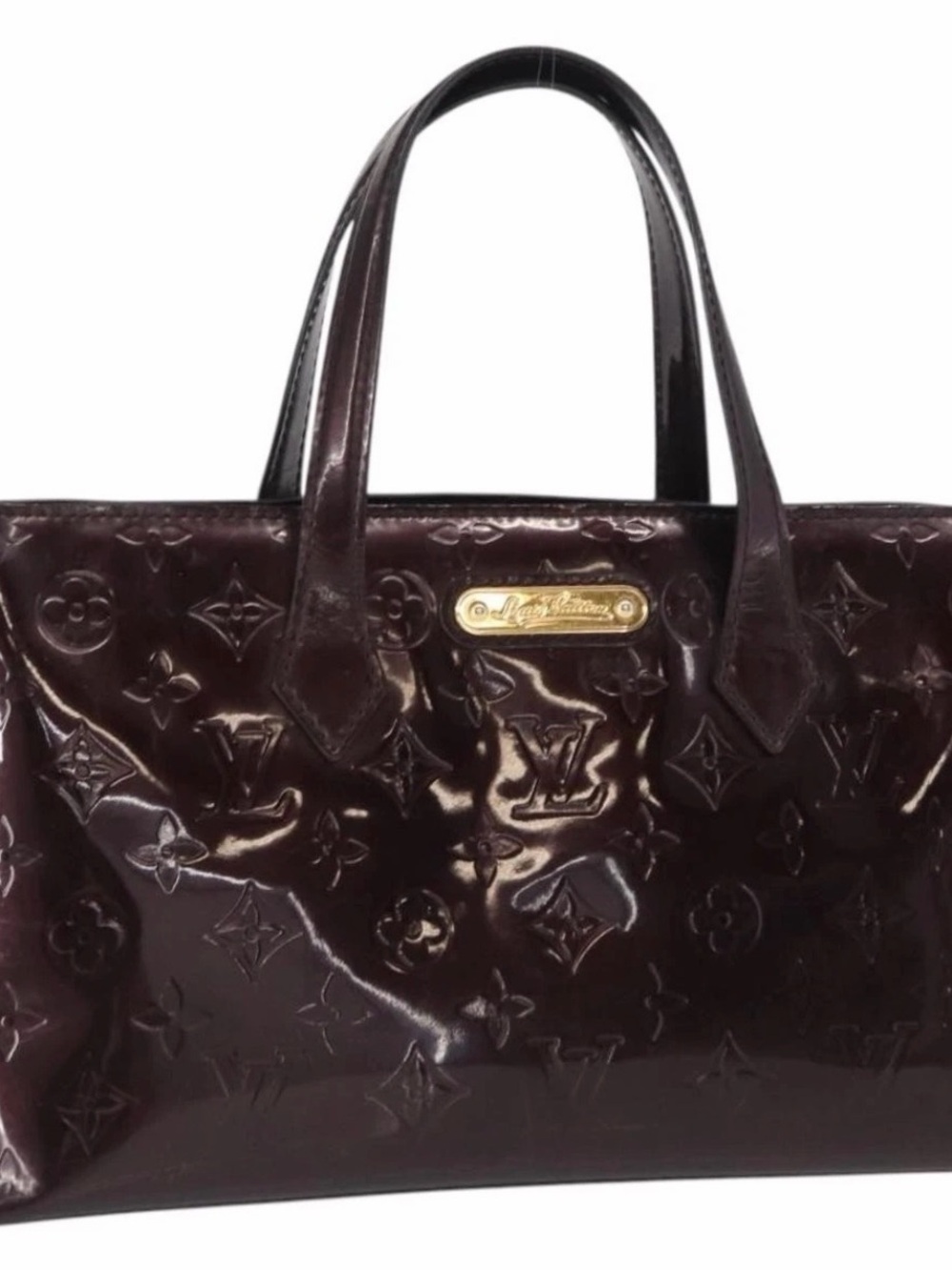 Louis Vuitton Vernis Monogram Patent Tote in Burgundy
